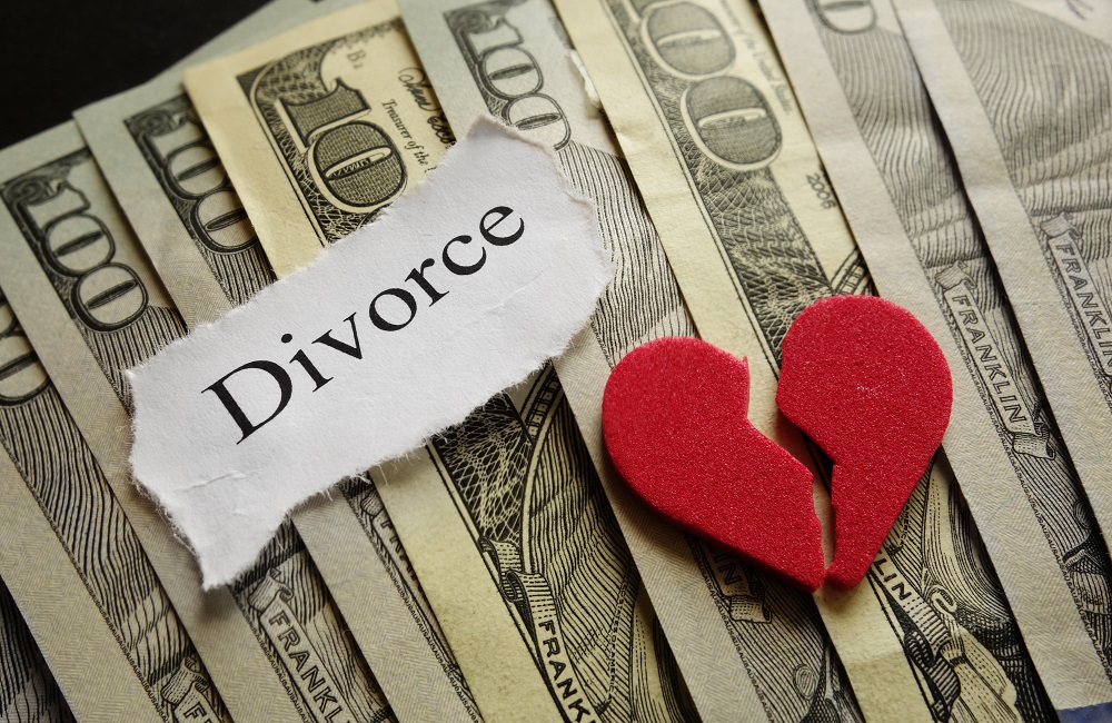 Divorce on top of money