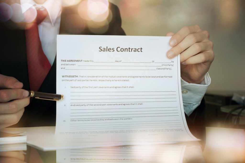 property sales contract