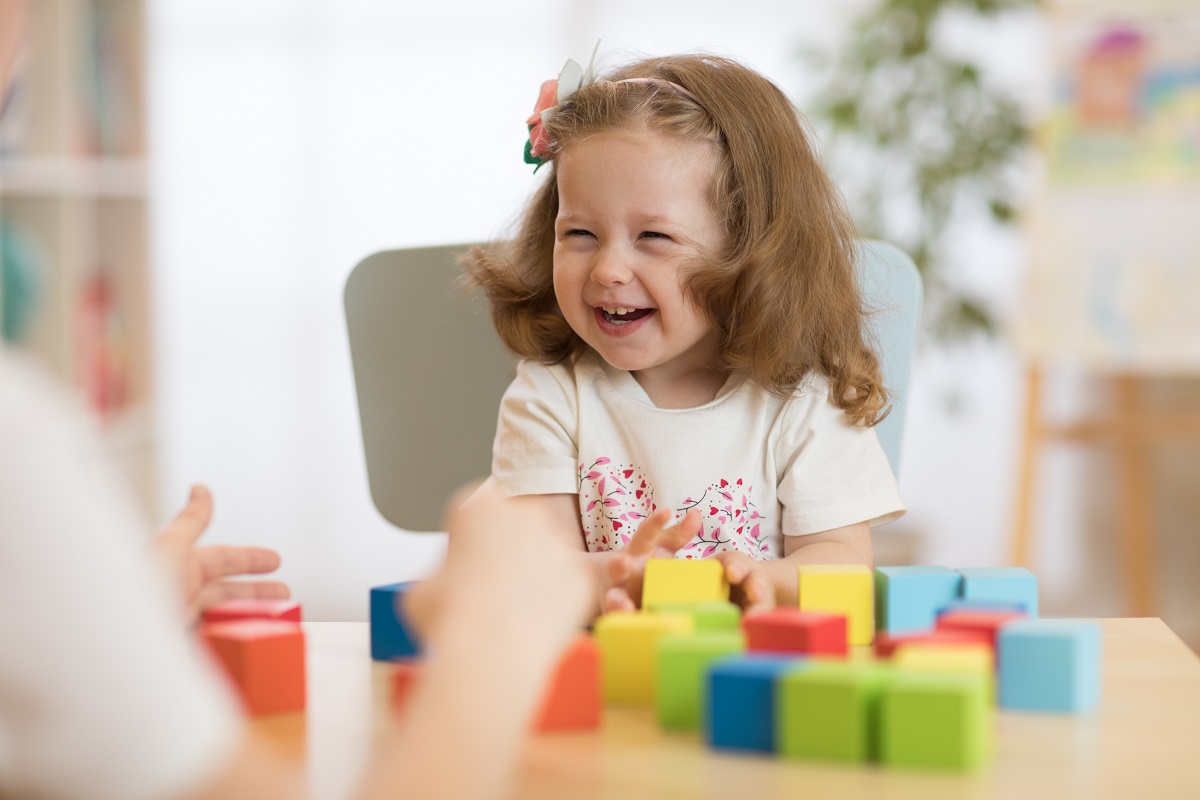 toddler playing