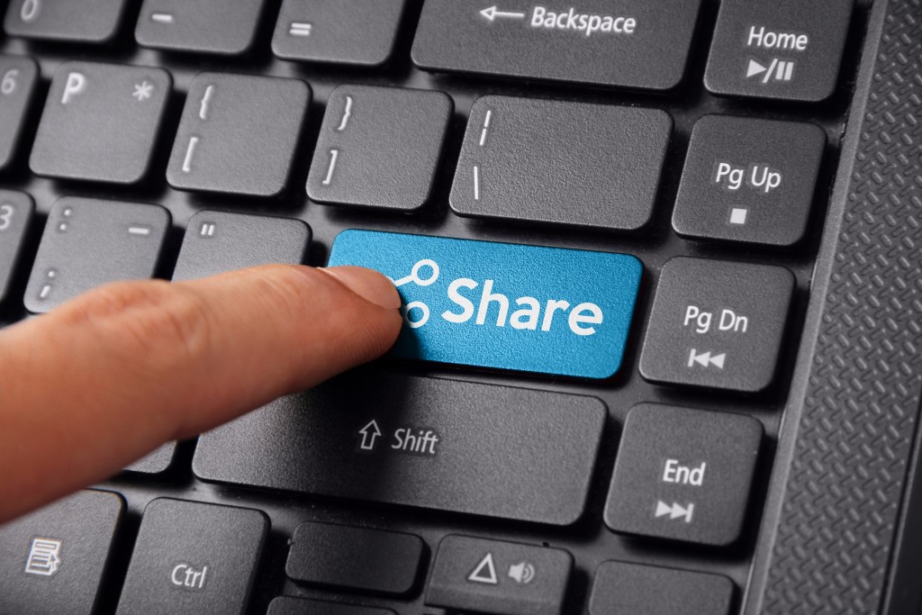 sharing in social media