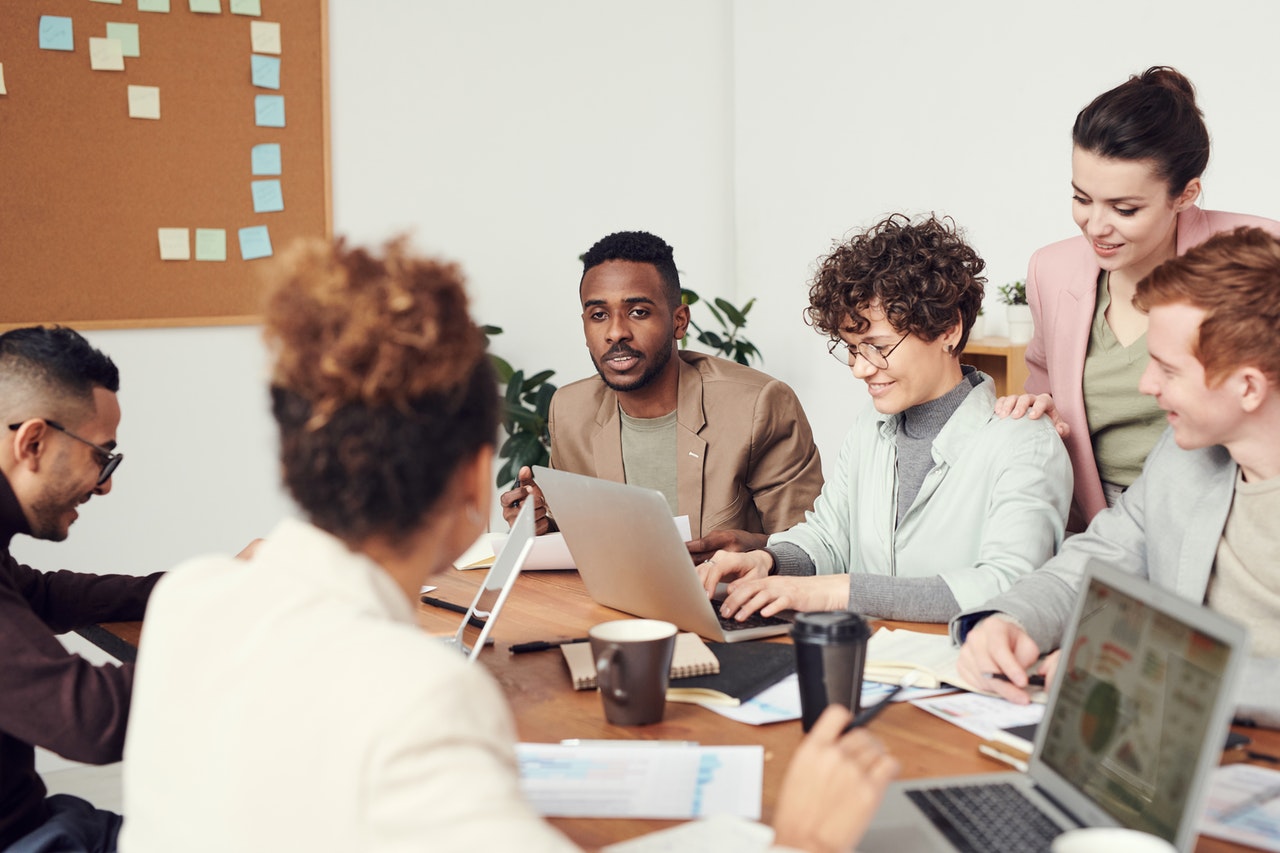 people having a meeting