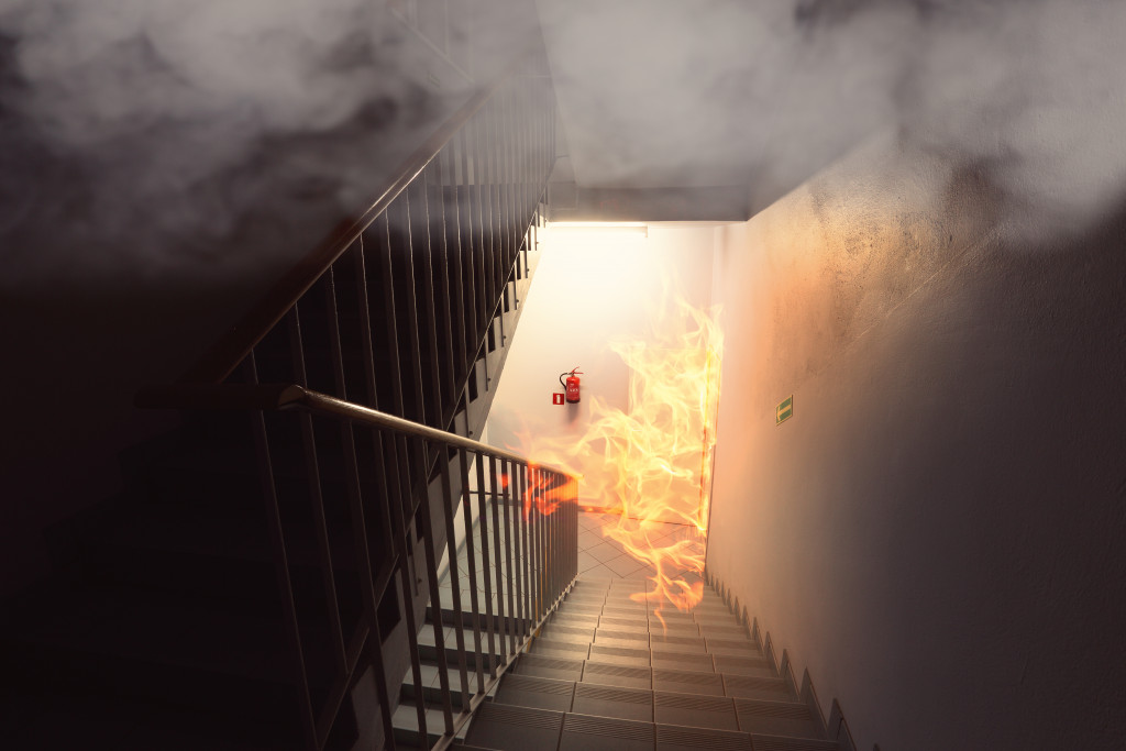 stairs fire