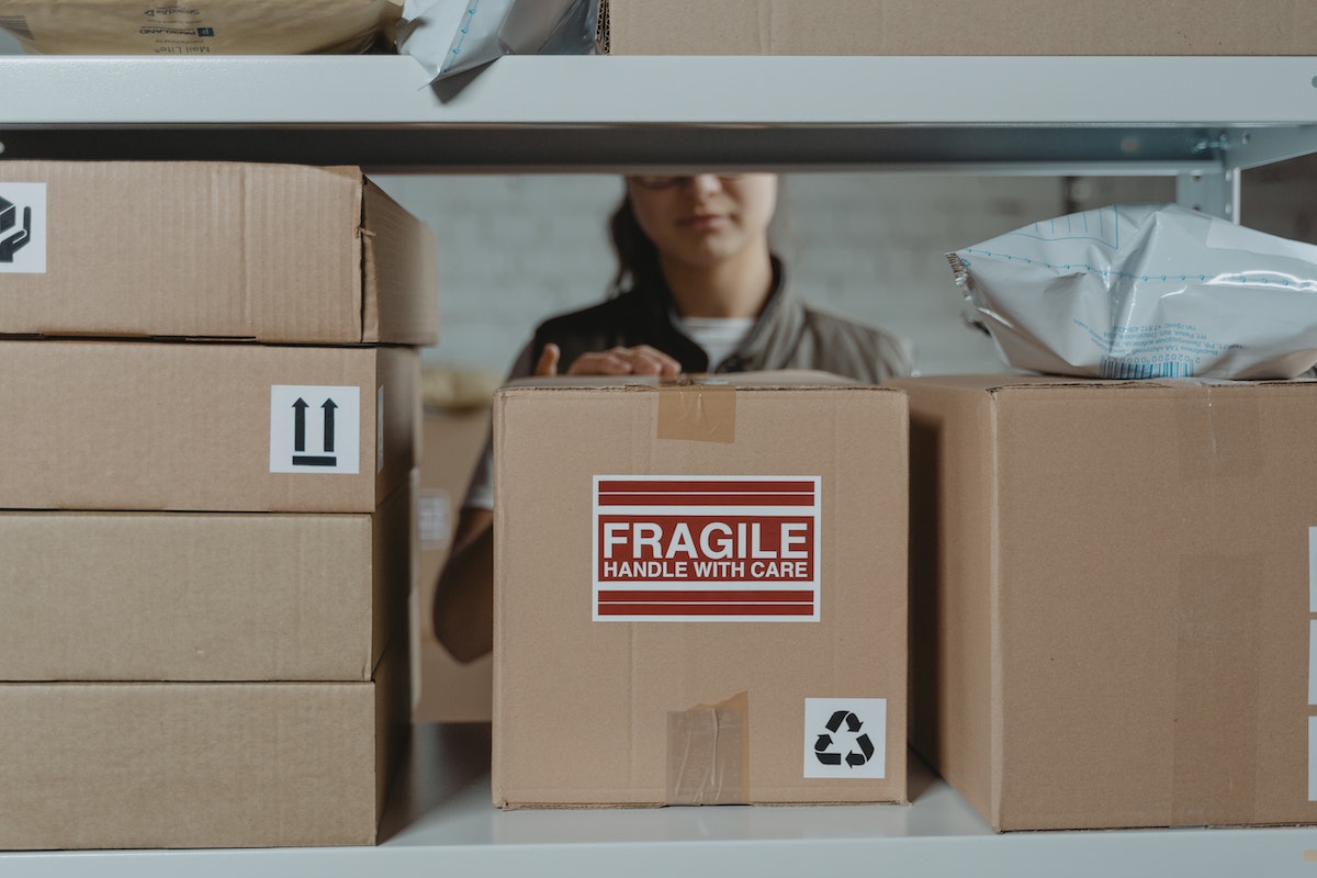 fragile item in a box