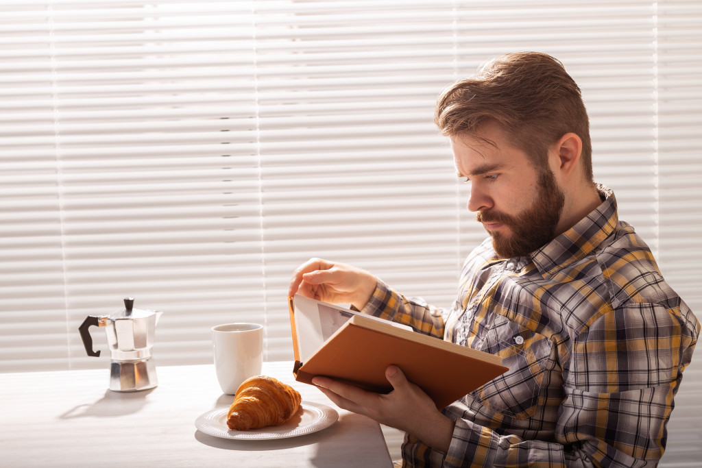 Reading a book in your downtime