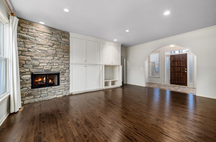 living room of a rental property