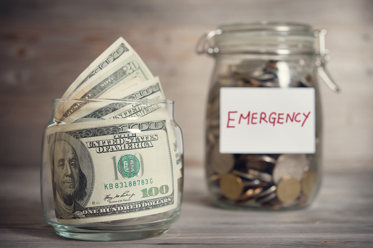 Putting savings in emergency fund